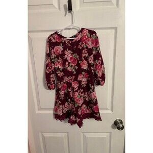 Pink & Violet Shorts Romper. Size M (7-8).